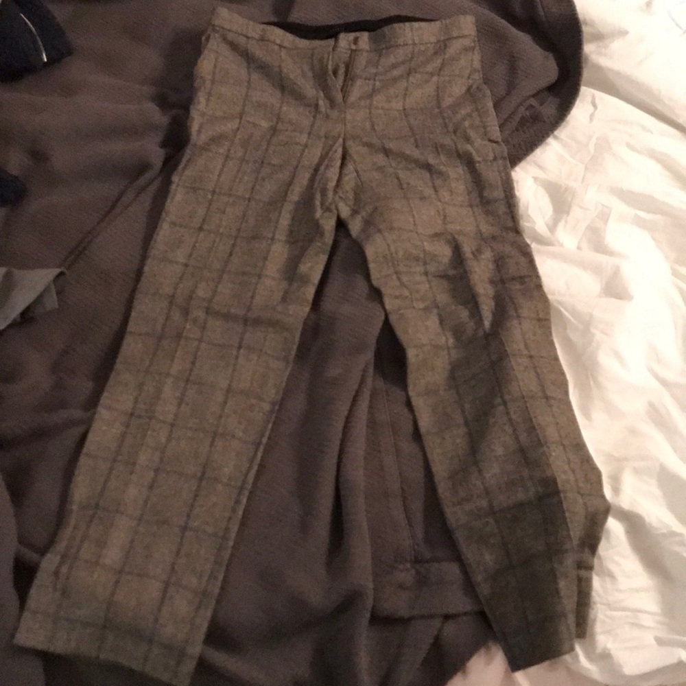 Theory plaid wool pants size 00